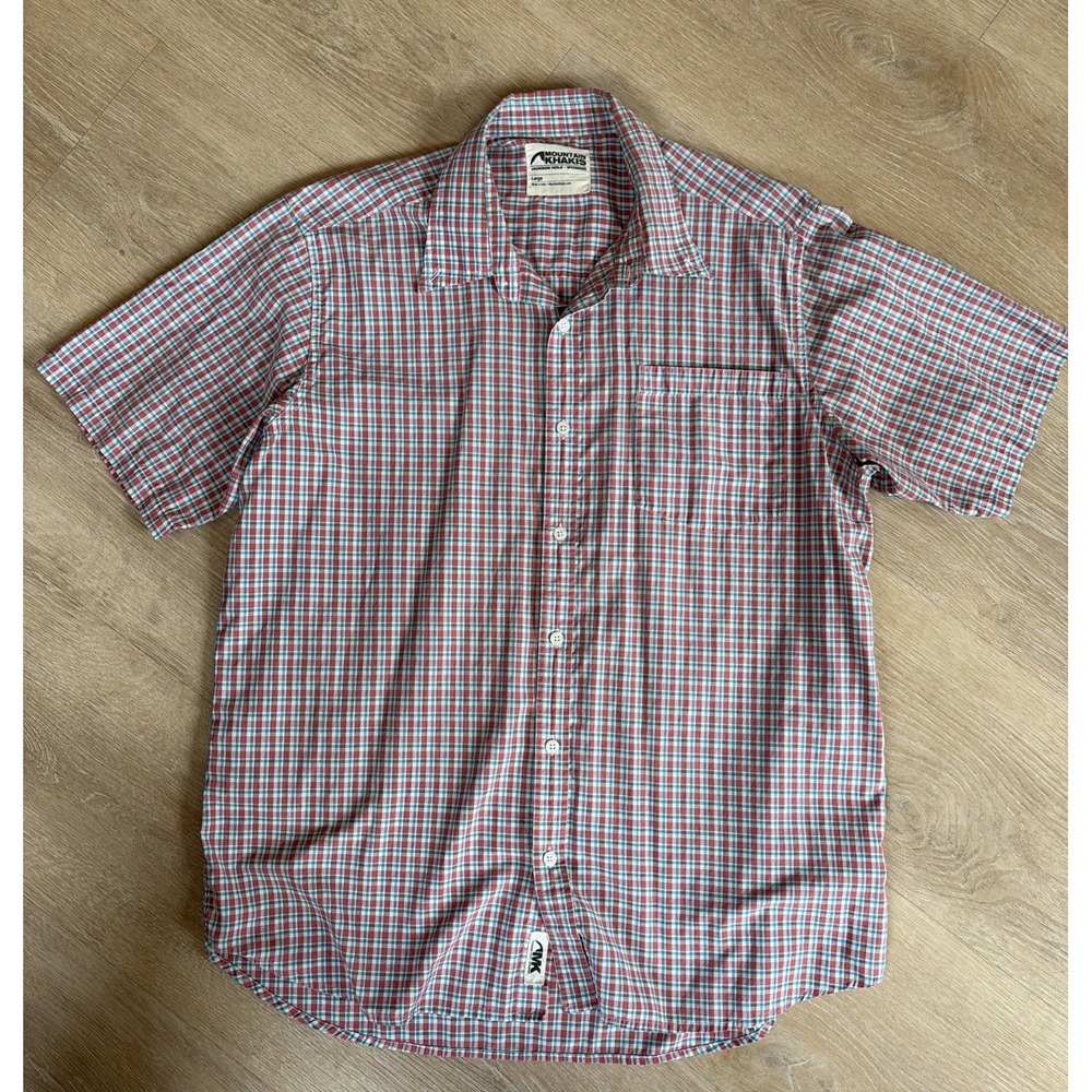 Mountain Khakis Jackson Hole WY Shirt Men Size L Button Down Long Sleeve Plaid